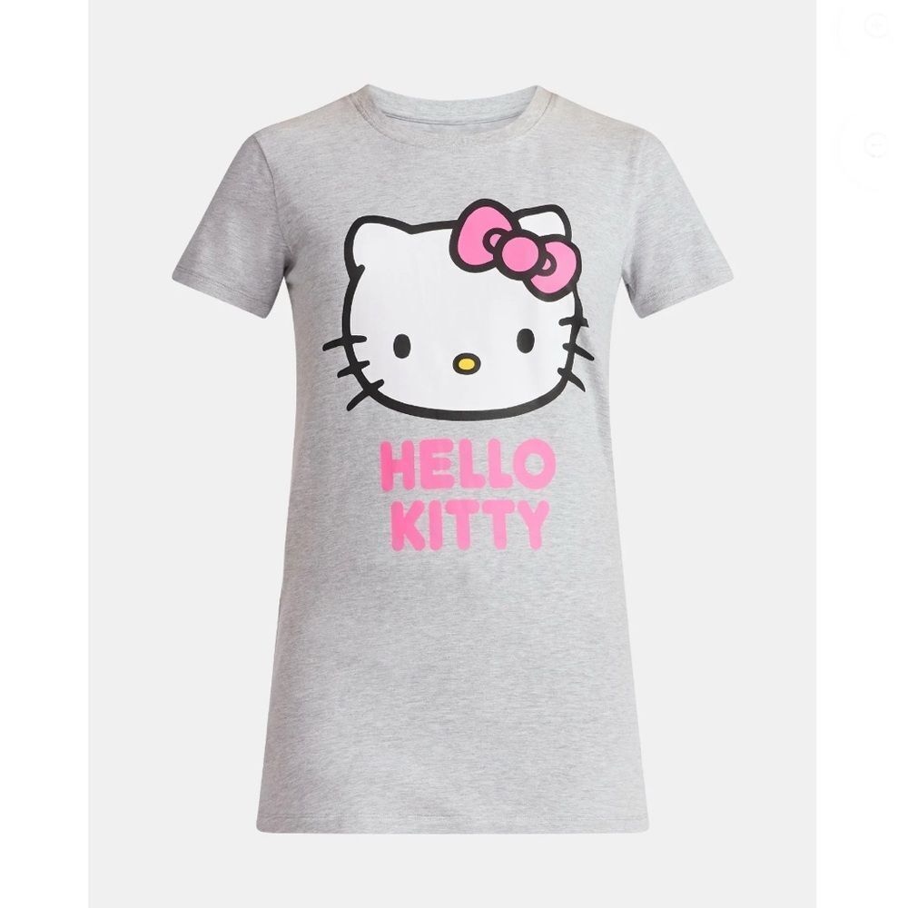 Women's Maternity Hello Kitty Graphic T-Shirt with Short Sleeves Size M - Picture 5 of 8